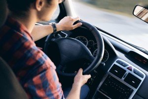 Behind the wheel